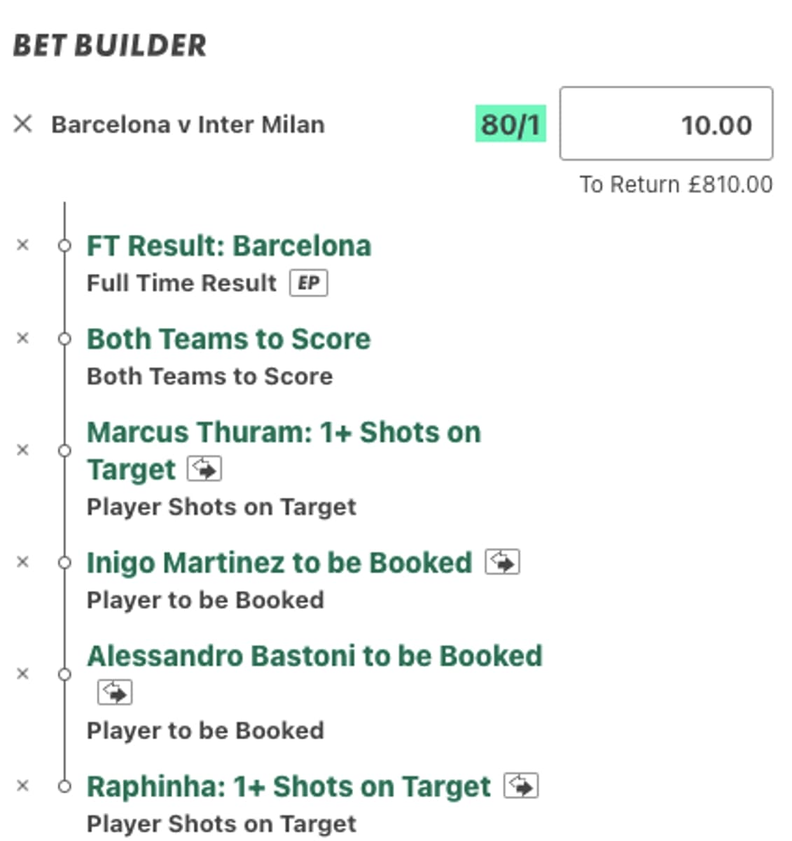 Bet Builder
