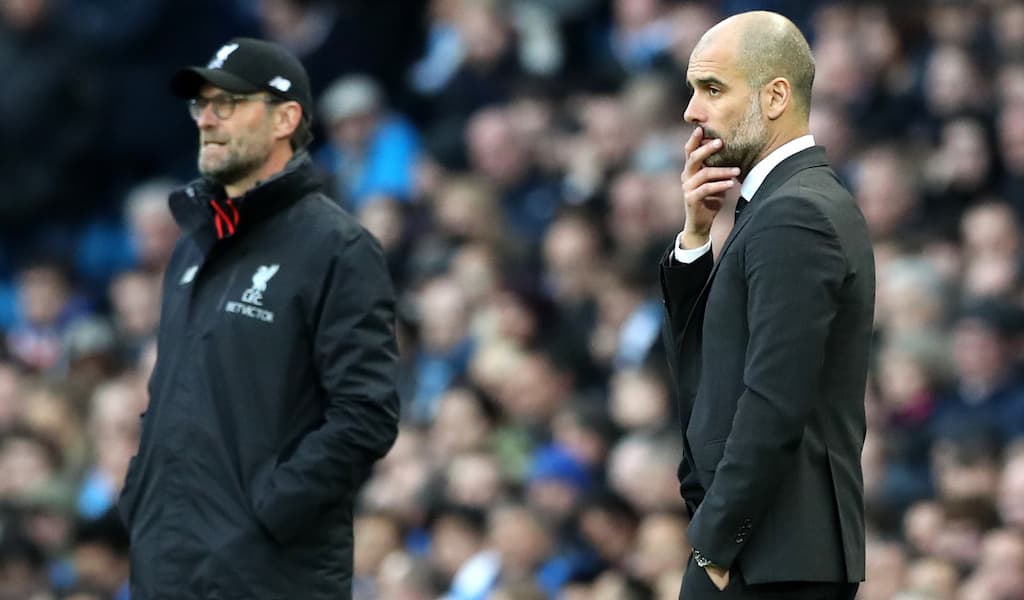 Pep Guardiola Manchester City Jurgen Klopp Liverpool