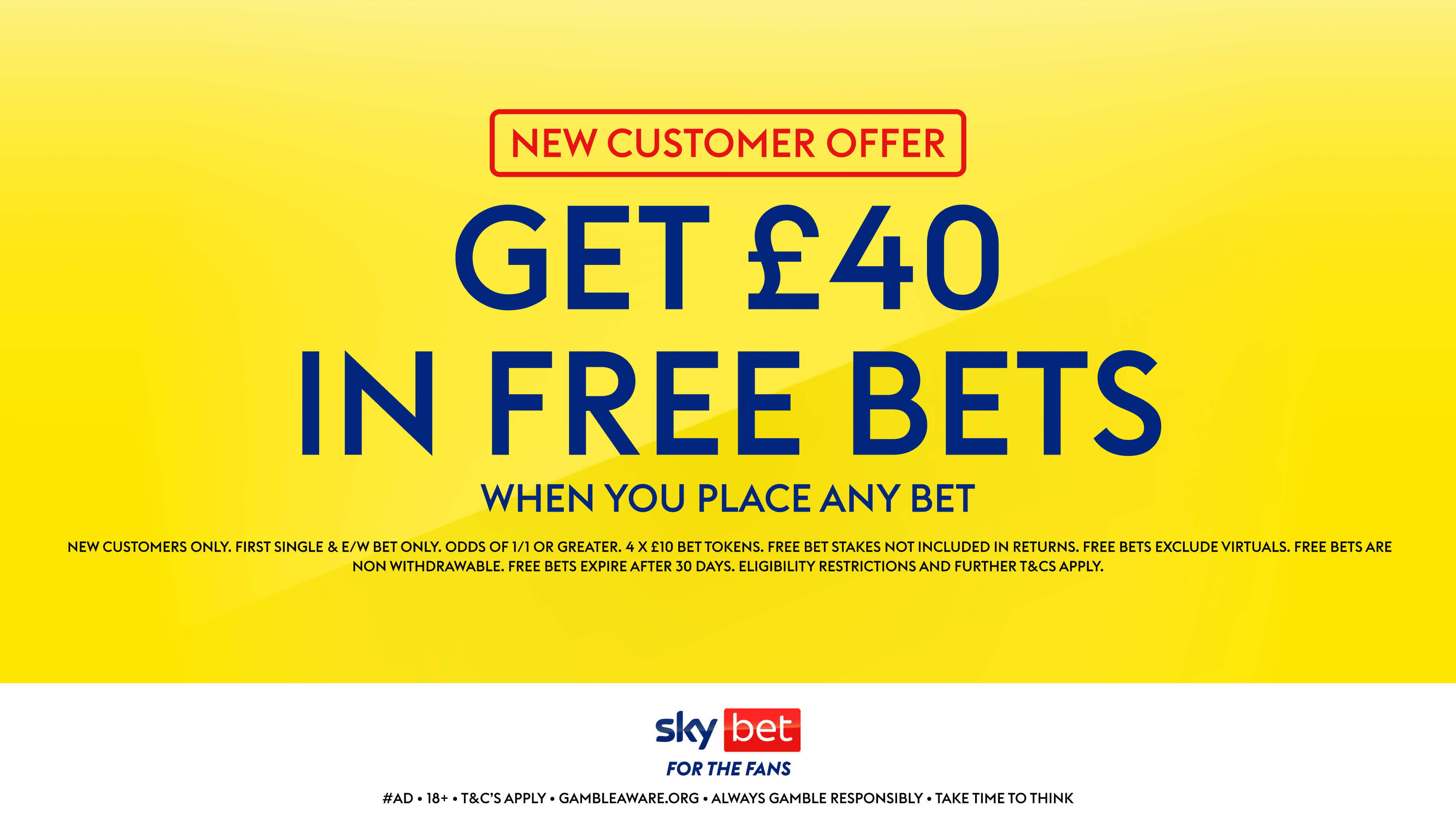 Sky Bet Sign Up Offer: Get £40 in Free Bets