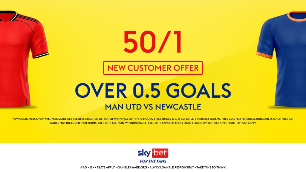Man United vs Newcastle Sky Bet