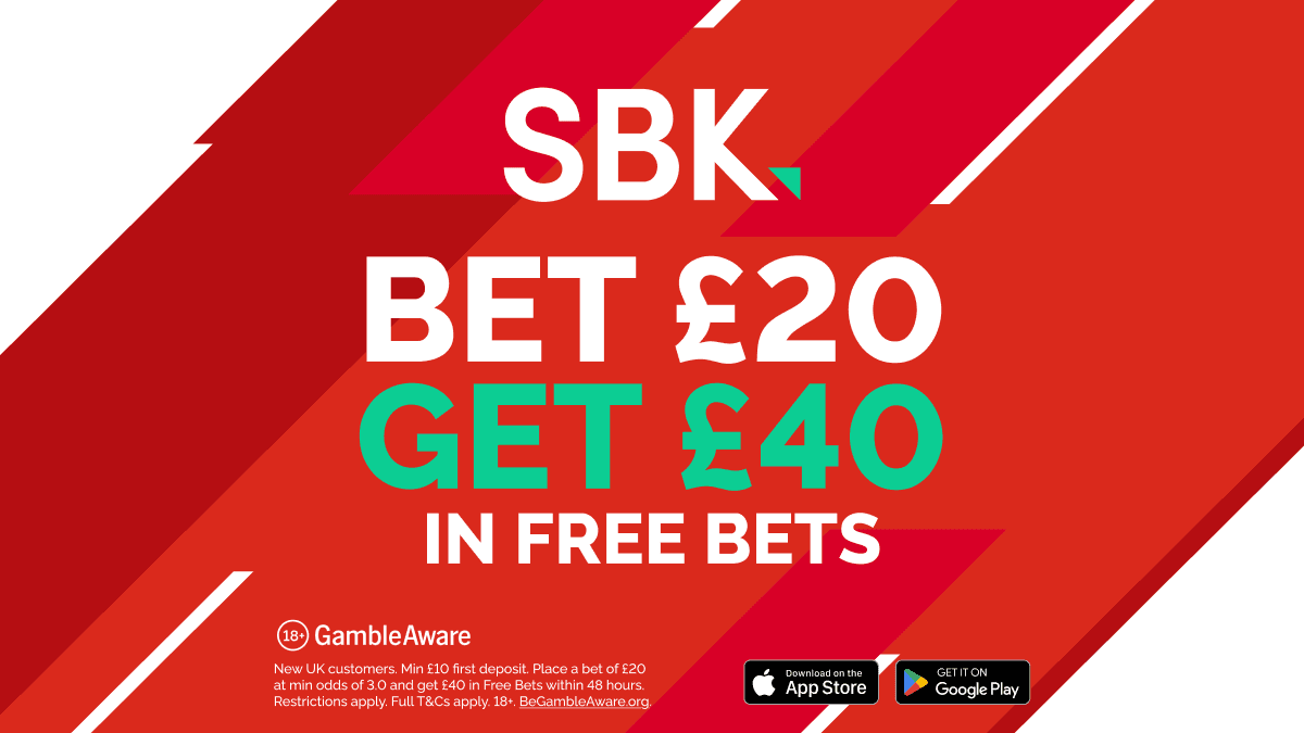 Money Back as a Free Bet Builder with SBK for England vs Croatia 17/06/2026