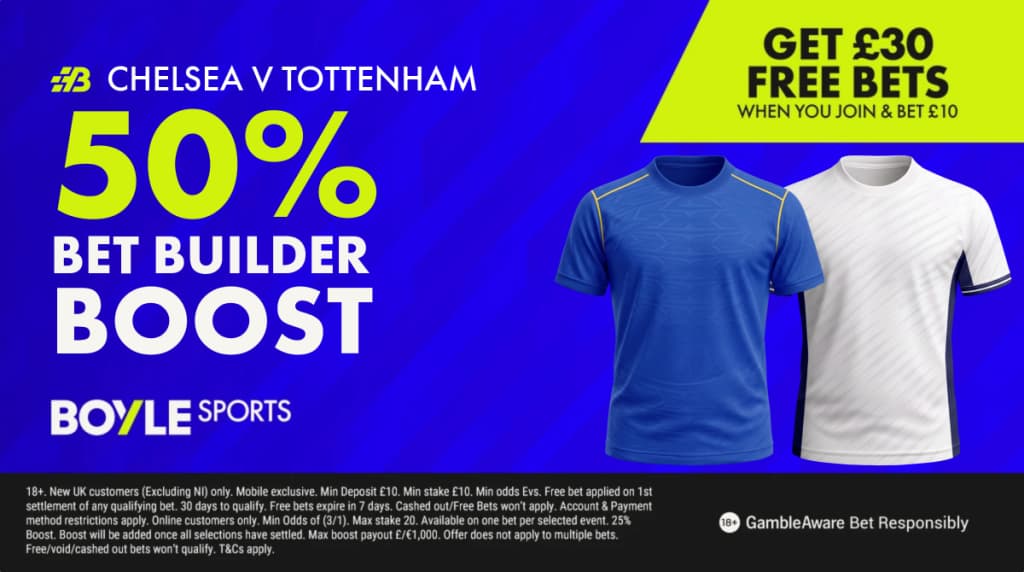 Chelsea v Spurs Boyles 50%