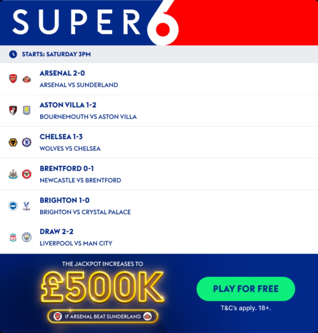 Super 6 Predictions