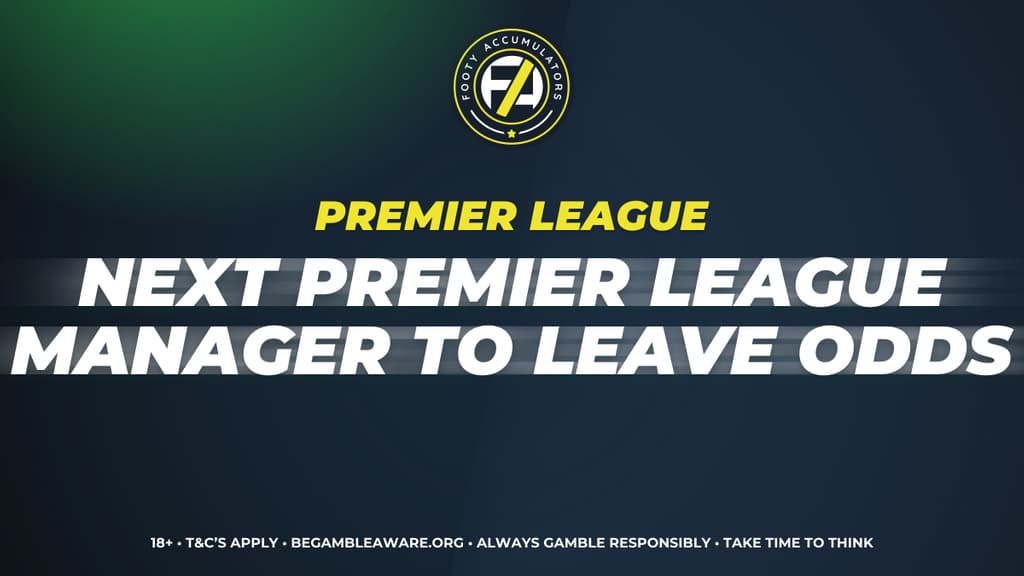 Next Premier League Manager to Leave Odds