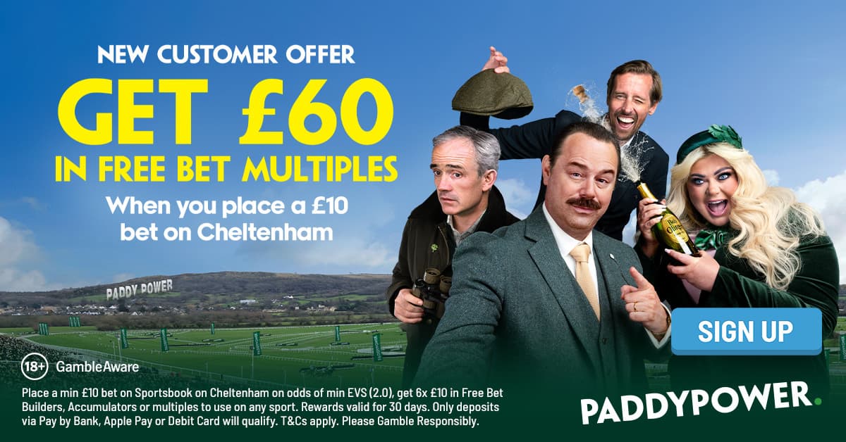 Bet £10 and Get £60 in Free Bets with Paddy Power's Sign Up Offer 09/03/2026